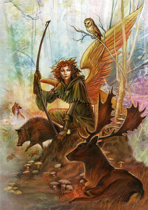 rBM84-Uriel Angel of Earth Card (Briar Elemental Archangel Cards) at Enchanted Jewelry & Gifts