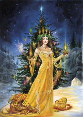 Lady of Lights Card