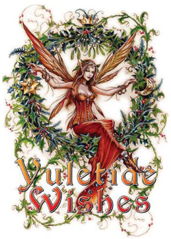 rBY13-Briar Mistletoe Fairy Midwinter Card (Briar Yule Cards) at Enchanted Jewelry & Gifts