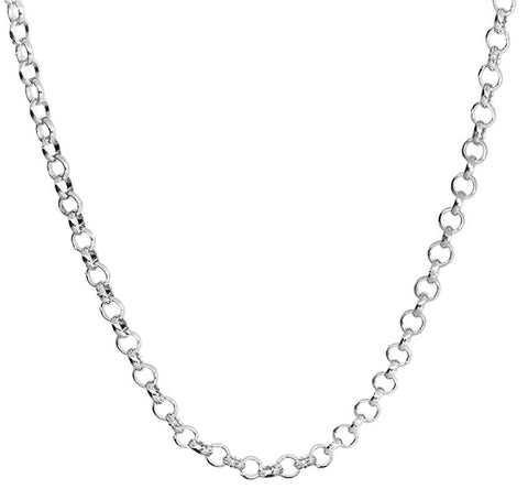 CHLNK1-20" Sterling Silver Rolo Link Chain (Chains) at Enchanted Jewelry & Gifts