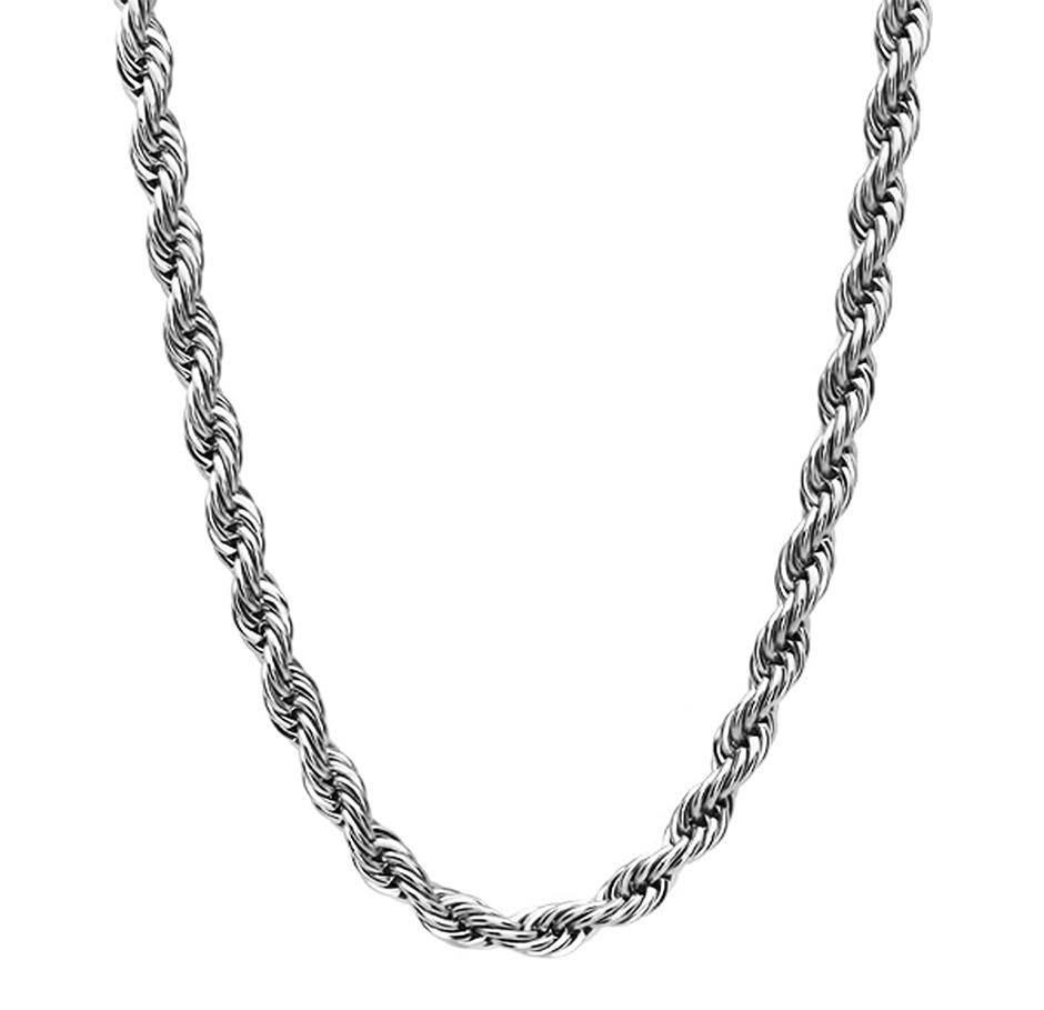 CHROPE25-20" Stainless Steel Rope Chain (Chains) at Enchanted Jewelry & Gifts