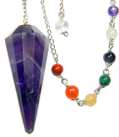 DPCA-Amethyst Chakra Pendulum for Channeling and Intuition (Pendulums) at Enchanted Jewelry & Gifts