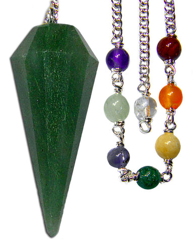 DPCGA-Green Aventurine Chakra Pendulum (Pendulums) at Enchanted Jewelry & Gifts