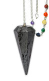 Hematite Chakra Pendulum for Protection and Balance