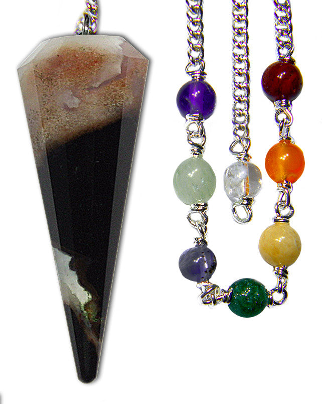 DPCZEBRA-Zebra Sardonyx Chakra Pendulum (Pendulums) at Enchanted Jewelry & Gifts