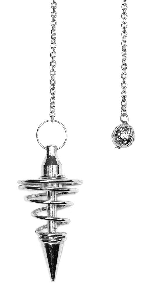 DPSPS-Silver Metal Spiral Pendulum (Pendulums) at Enchanted Jewelry & Gifts
