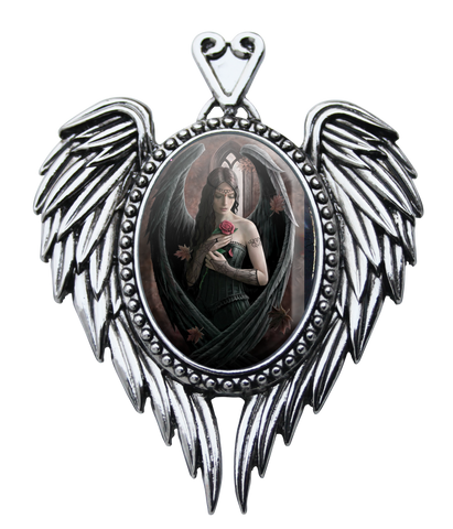 EC13-Angel Rose Cameo by Anne Stokes (Enchanted Cameos) at Enchanted Jewelry & Gifts