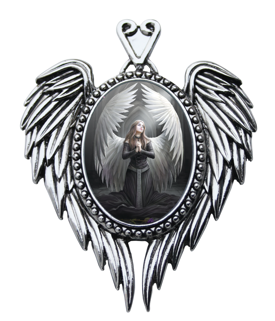 EC14-Prayer For The Fallen Cameo by Anne Stokes (Enchanted Cameos) at Enchanted Jewelry & Gifts
