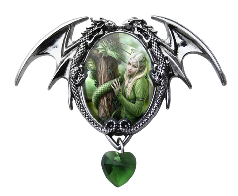 EC2-Kindred Spirits Cameo by Anne Stokes (Enchanted Cameos) at Enchanted Jewelry & Gifts