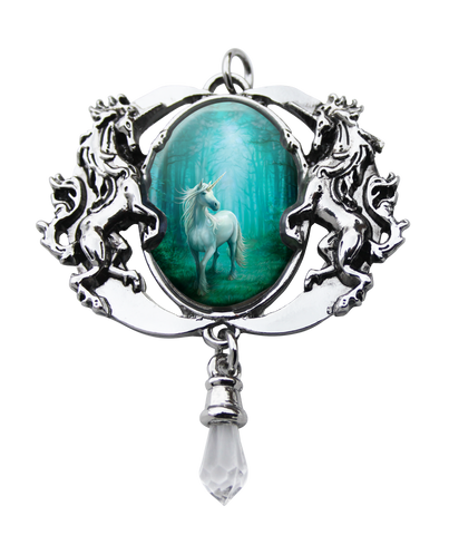EC4-Forest Unicorn Cameo by Anne Stokes (Enchanted Cameos) at Enchanted Jewelry & Gifts