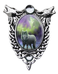 EC8-Aura Wolf Cameo by Anne Stokes (Enchanted Cameos) at Enchanted Jewelry & Gifts