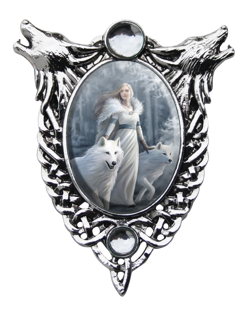 EC9-Winter Guardians Cameo by Anne Stokes (Enchanted Cameos) at Enchanted Jewelry & Gifts