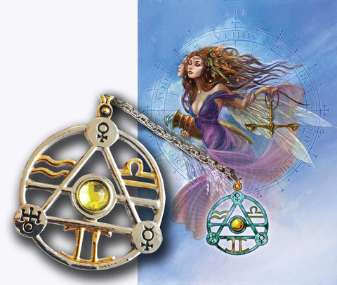 ET2-Elemental Air Talisman and Card (Briar Elemental Talismans) at Enchanted Jewelry & Gifts
