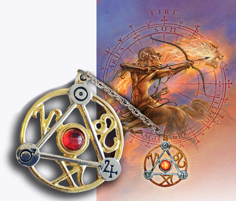 ET3-Elemental Fire Talisman and Card (Briar Elemental Talismans) at Enchanted Jewelry & Gifts
