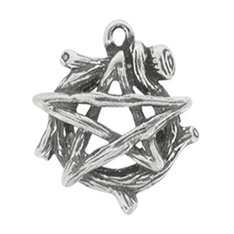 HWP69-Wood Pentagram (Wicca Practical Magick Carded) at Enchanted Jewelry & Gifts