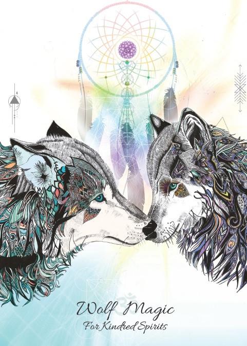 rKA8-Wolf Magic Card for Kindred Spirits (Karin Roberts Cards) at Enchanted Jewelry & Gifts