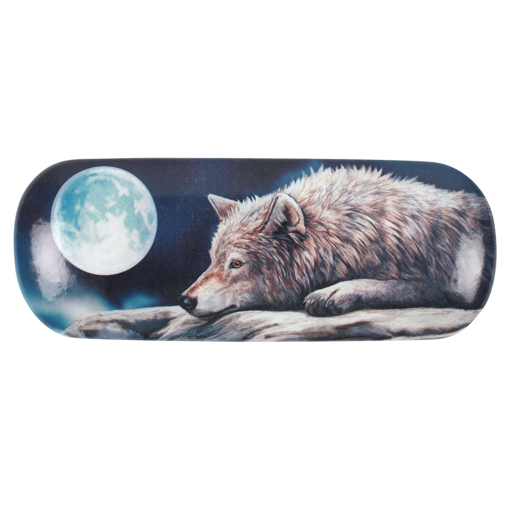 LP035G-Quiet Reflections (Wolf) Eyeglass Case by Lisa Parker Eyeglass Cases at Enchanted Jewelry & Gifts