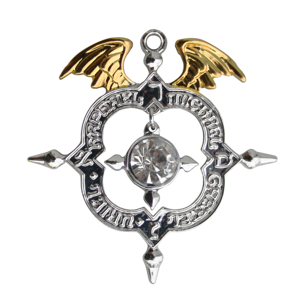 MK8-Winged Archangel Shield - Mindfulness (Mystic Kabbalah) at Enchanted Jewelry & Gifts