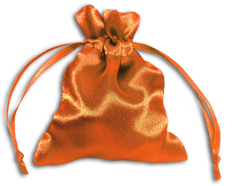 PS14-Orange Satin Pouch (Satin Bags) at Enchanted Jewelry & Gifts