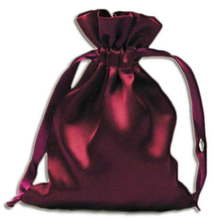 PS02-Wine Satin Pouch (Satin Bags) at Enchanted Jewelry & Gifts