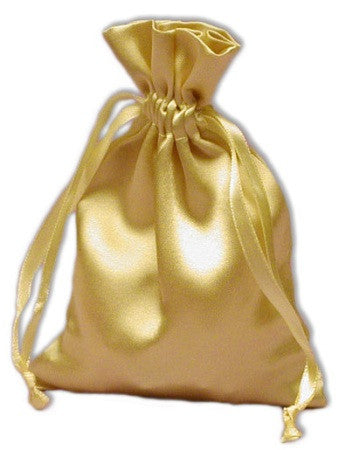 PS04-Light Gold Satin Pouch (Satin Bags) at Enchanted Jewelry & Gifts