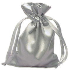 PS05-Silver Satin Pouch (Satin Bags) at Enchanted Jewelry & Gifts