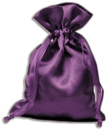 PS06-Purple Satin Pouch (Satin Bags) at Enchanted Jewelry & Gifts