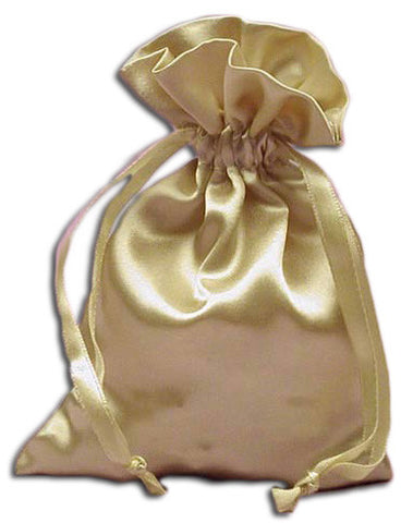 PS07-Champagne Satin Pouch (Satin Bags) at Enchanted Jewelry & Gifts