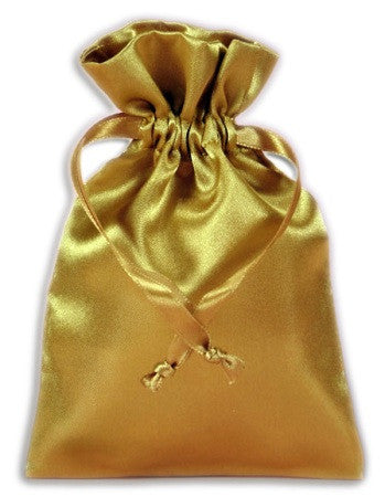 PS09-Gold Satin Pouch (Satin Bags) at Enchanted Jewelry & Gifts