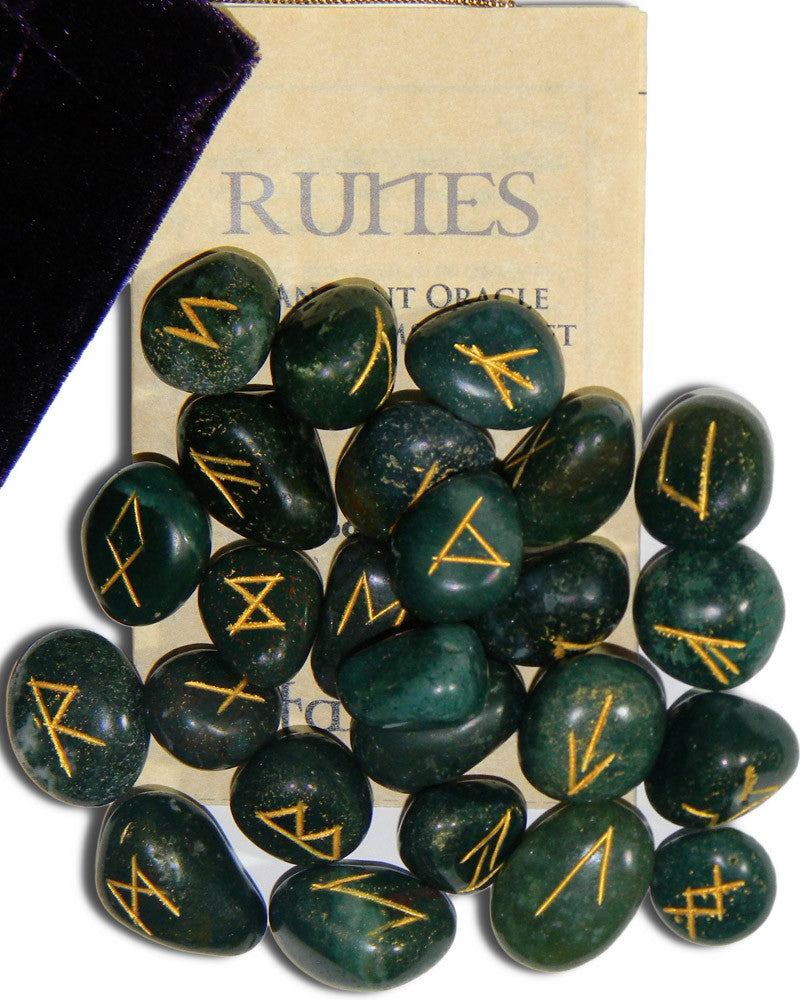 RSBS-Bloodstone Gemstone Runes (Rune Stones) at Enchanted Jewelry & Gifts