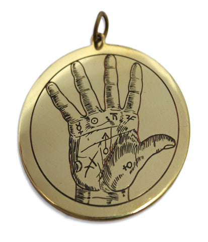 SCD97-Hand of Fortune for Happy Events and Good Opportunities (Key of Solomon Talismans) at Enchanted Jewelry & Gifts