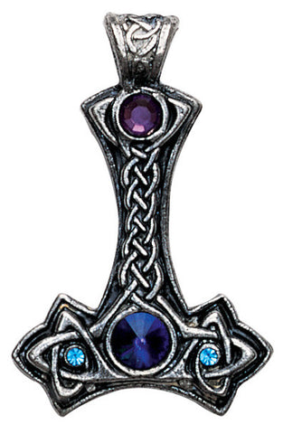 NLTH03-Thor's Hammer Pendant for Personal and Psychic Protection (Nordic Lights) at Enchanted Jewelry & Gifts